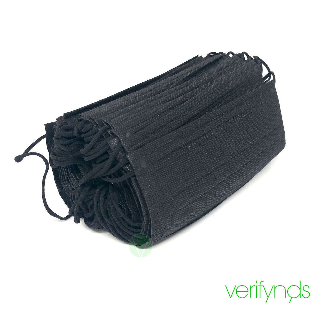 [RARE] 3 ply Surgical Mask (Black) 50 pcs/box